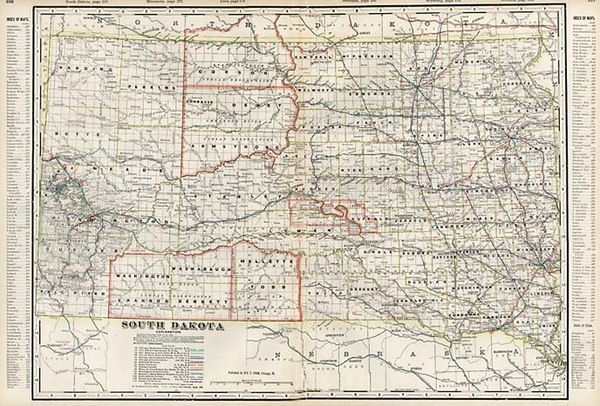 13-Midwest and Plains Map By George F. Cram