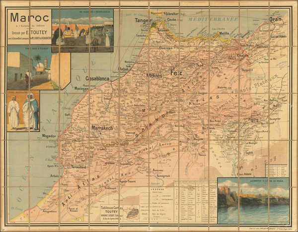 51-North Africa Map By Gaillac-Monrocq et Cie.