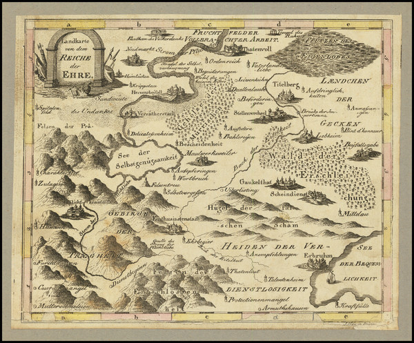 37-Curiosities Map By J. Hesse