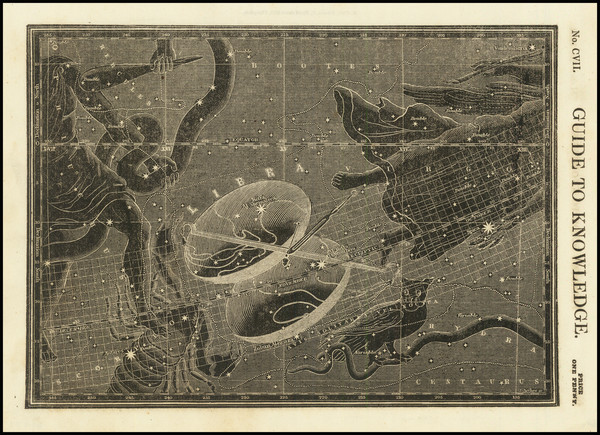 53-Celestial Maps Map By William Pinnock