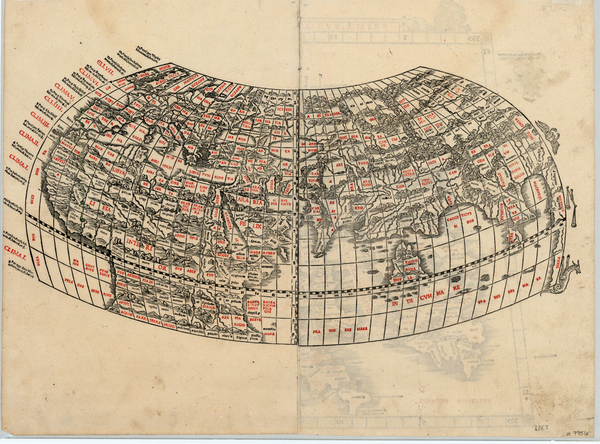 75-World and World Map By Bernardus Sylvanus