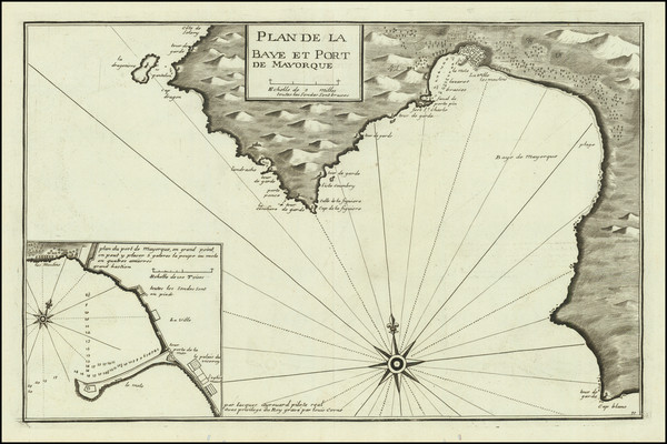 96-Balearic Islands Map By Jacques  Ayrouard