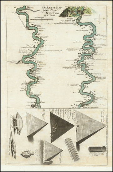 18-Egypt Map By Herman Moll