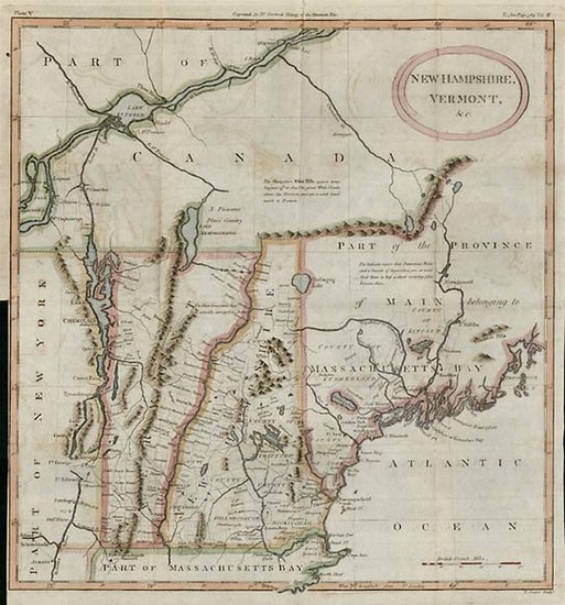 3-New England Map By William Gordon