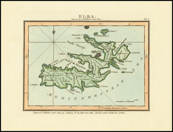 75-Northern Italy Map By John Luffman