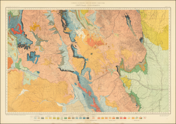 75-Colorado and Colorado Map By Ferdinand Vandeveer Hayden