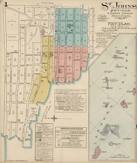 17-Caribbean Map By Charles E. Goad