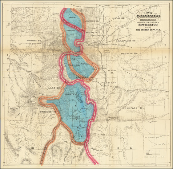 40-Colorado Map By William Gilpin