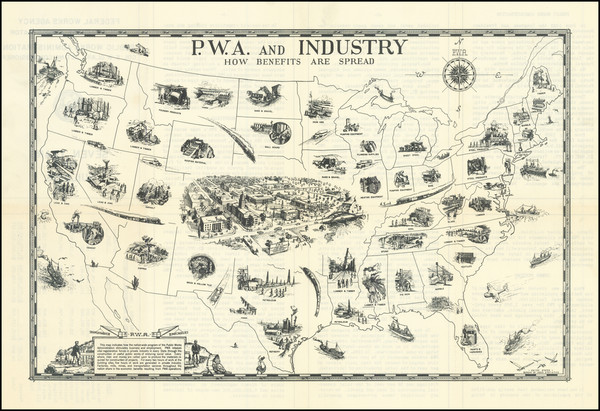 64-United States and Pictorial Maps Map By United States Bureau of Labor Statistics