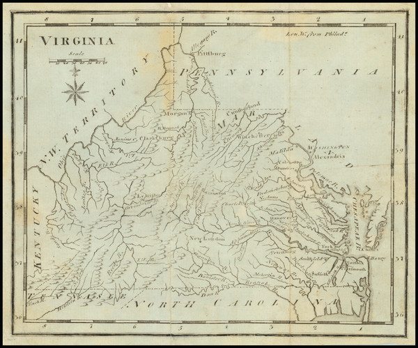 0-West Virginia and Virginia Map By Joseph Scott