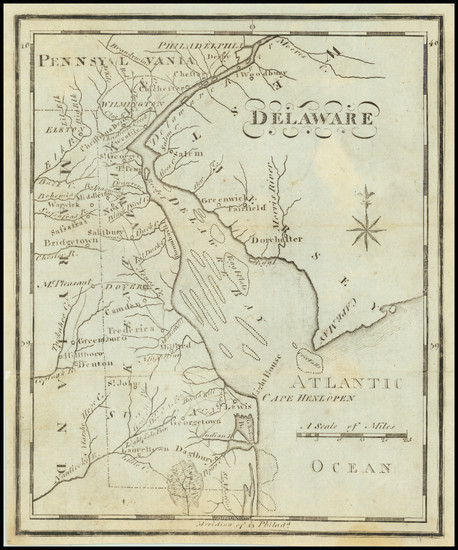 24-Delaware Map By Joseph Scott