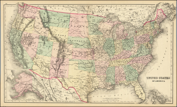 89-United States Map By O.W. Gray