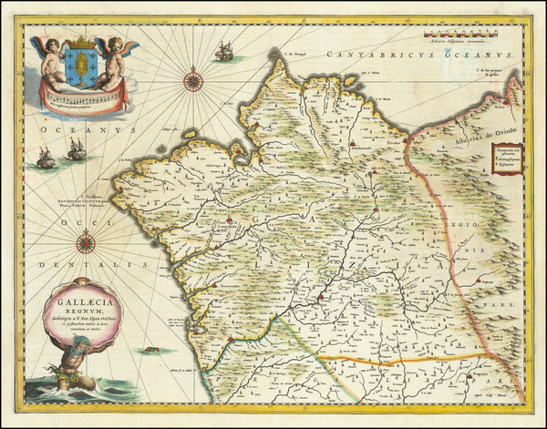 76-Spain Map By Willem Janszoon Blaeu