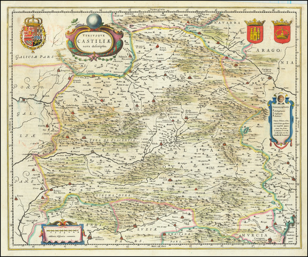 88-Spain Map By Willem Janszoon Blaeu