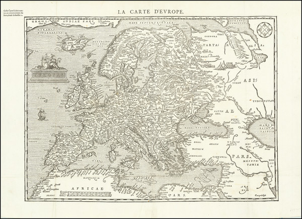 41-Europe Map By Francois De Belleforest