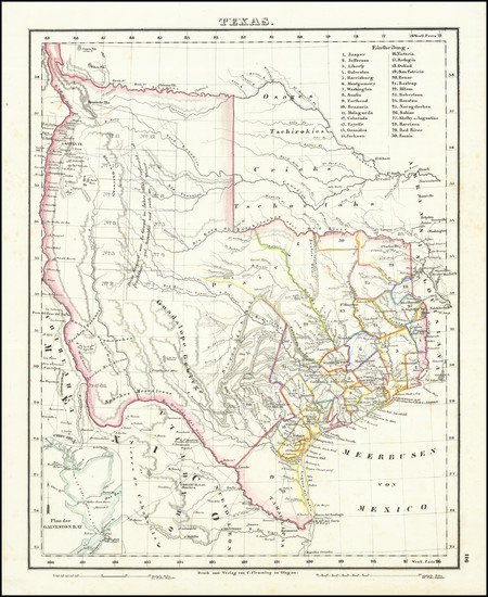 36-Texas Map By Carl Flemming