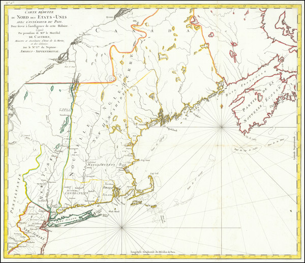 11-New England and Canada Map By Odet-Julien Le Boucher