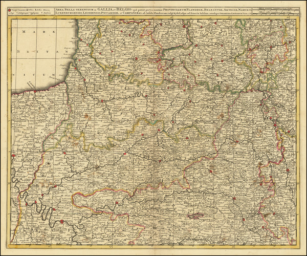 78-Belgium and Nord et Nord-Est Map By Gerard & Leonard Valk