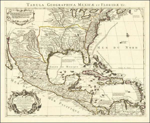 35-Southeast, Texas, Midwest, Southwest, Rocky Mountains and Mexico Map By Johannes Covens  & 