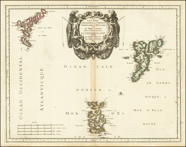 85-Scotland Map By Nicolas Sanson