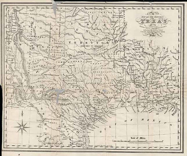 69-Texas and Southwest Map By Charles Frederick Cheffins