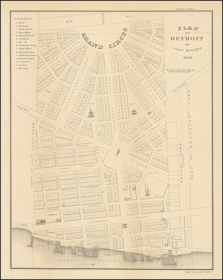 39-Michigan Map By John Mullett / Bowen & Co.