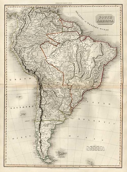 30-South America Map By John Pinkerton