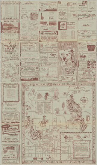 18-Arizona and Pictorial Maps Map By Scottsdale Chamber of Commerce