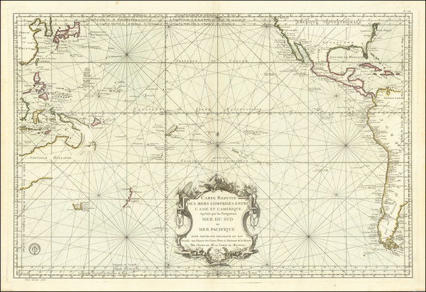 50-Pacific Ocean, Australia & Oceania, Pacific, Australia and Oceania Map By Depot de la Marin