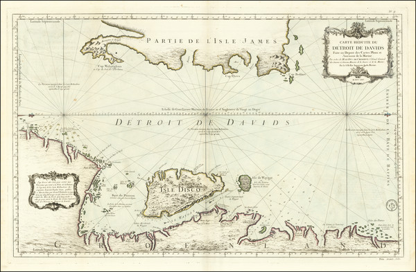 80-Polar Maps and Eastern Canada Map By Jacques Nicolas Bellin