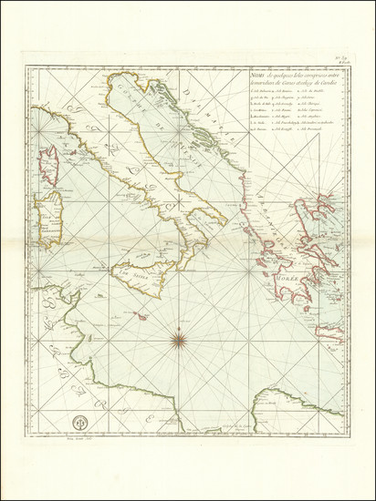 76-Italy Map By Depot de la Marine