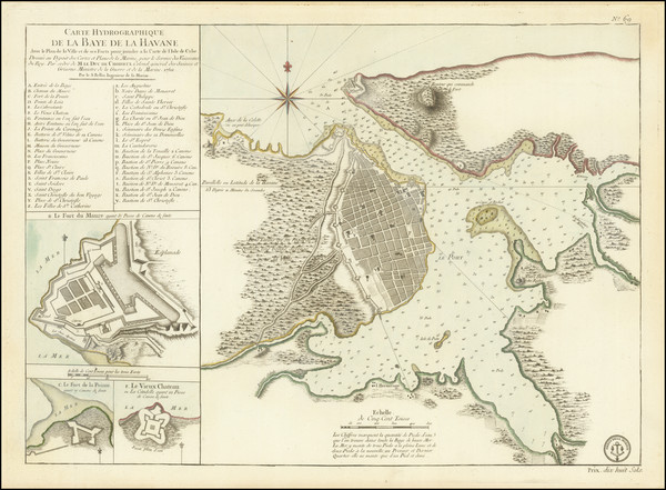 95-Cuba Map By Depot de la Marine