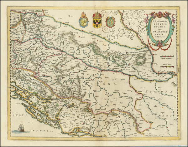 95-Balkans, Croatia & Slovenia, Bosnia & Herzegovina and Serbia & Montenegro Map By Wi