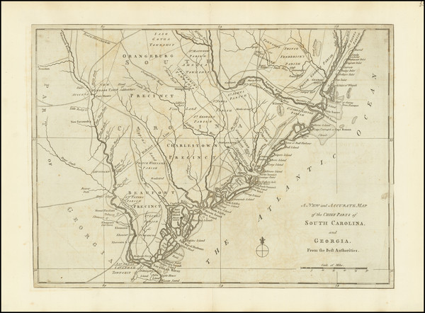 5-Southeast, Georgia and South Carolina Map By Political Magazine