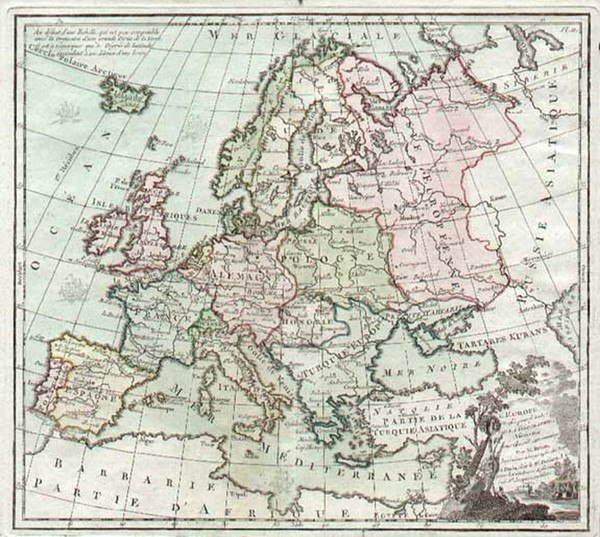 31-Europe and Europe Map By Louis Brion de la Tour