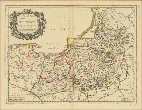 23-Poland, Baltic Countries and Norddeutschland Map By Nicolas Sanson