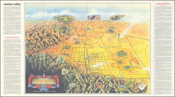 77-Pictorial Maps and California Map By Automobile Club of Southern California