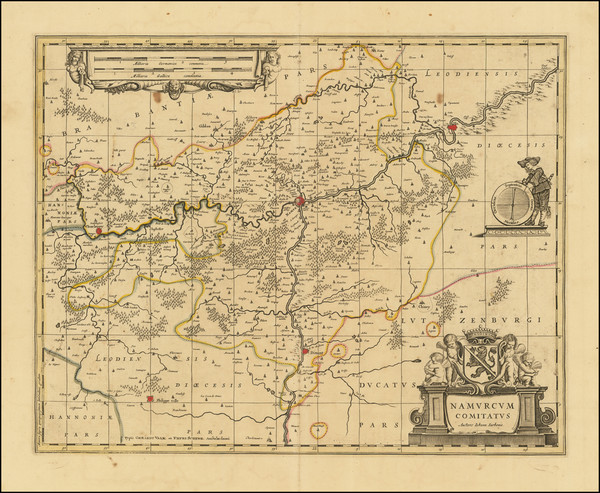 8-Belgium Map By Valk & Schenk