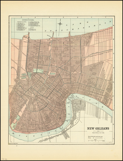 63-New Orleans Map By People's Publishing Co.