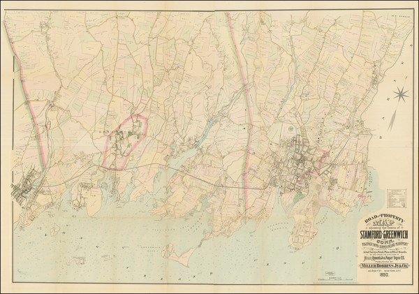 47-Connecticut Map By Miller Robbins Jr. / Forsey Breou