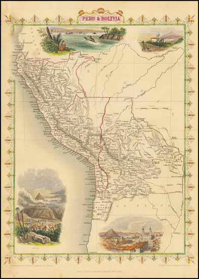 53-Paraguay & Bolivia and Peru & Ecuador Map By John Tallis