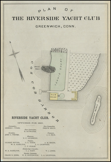 65-Connecticut Map By Miller Robbins Jr. / Forsey Breou