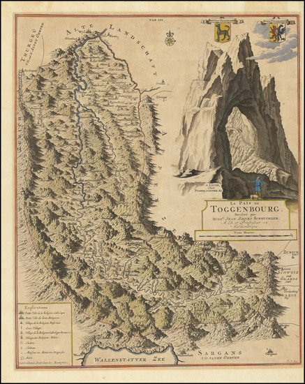 39-Switzerland Map By Pieter van der Aa