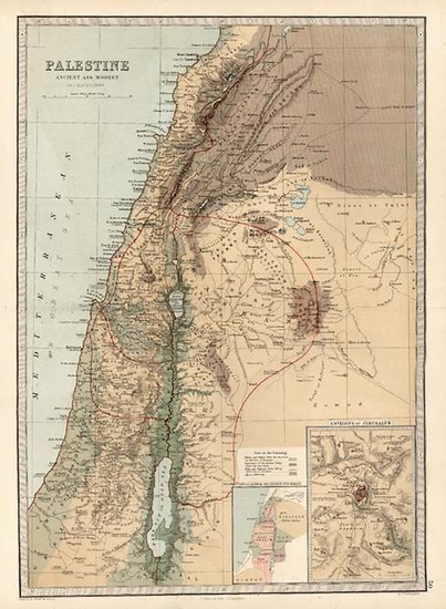 64-Asia and Holy Land Map By T. Ellwood Zell