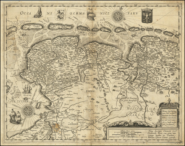 7-Netherlands Map By Theodoor Galle