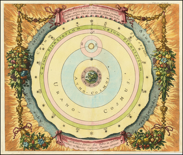 87-Celestial Maps Map By Johann Zahn