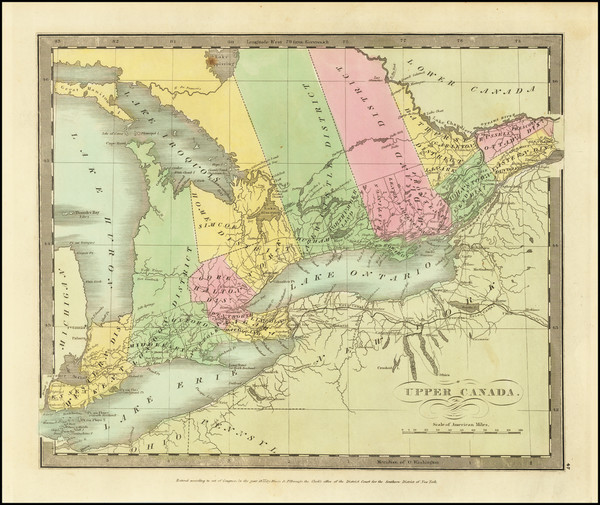 52-Eastern Canada Map By David Hugh Burr