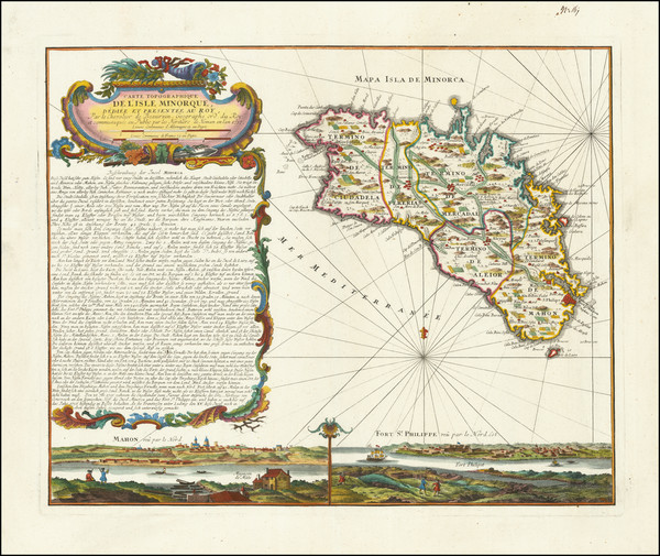 80-Spain and Balearic Islands Map By Homann Heirs