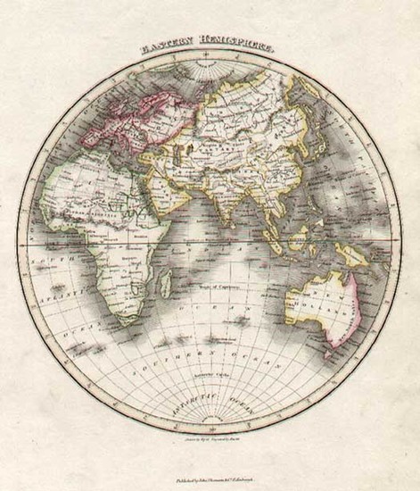 15-World and Eastern Hemisphere Map By John Thomson