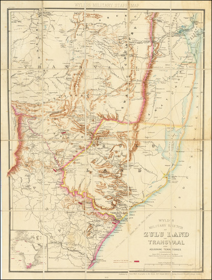 1-South Africa Map By James Wyld